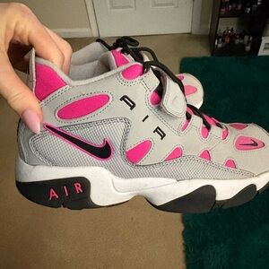 Nike Kids' Pink and Gray Sneakers